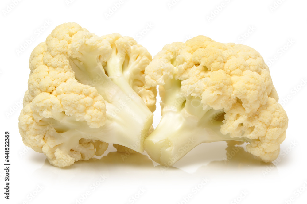 cauliflower isolated on white cauliflower isolated on white