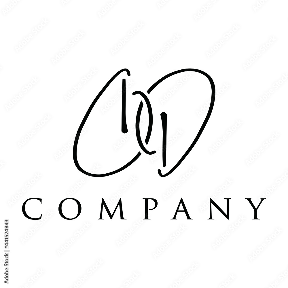 Initial letters DD logo design vector Initial letters DD logo design vector