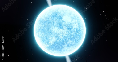 Obraz na plátně Neutron star, Near view of a pulsar