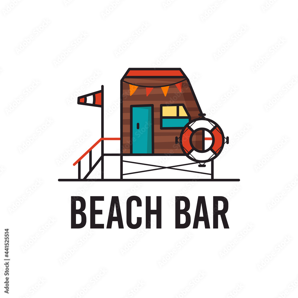 Summer travel concept vector design with lettering on white background