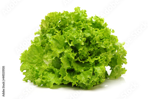 Fresh lettuce on white background