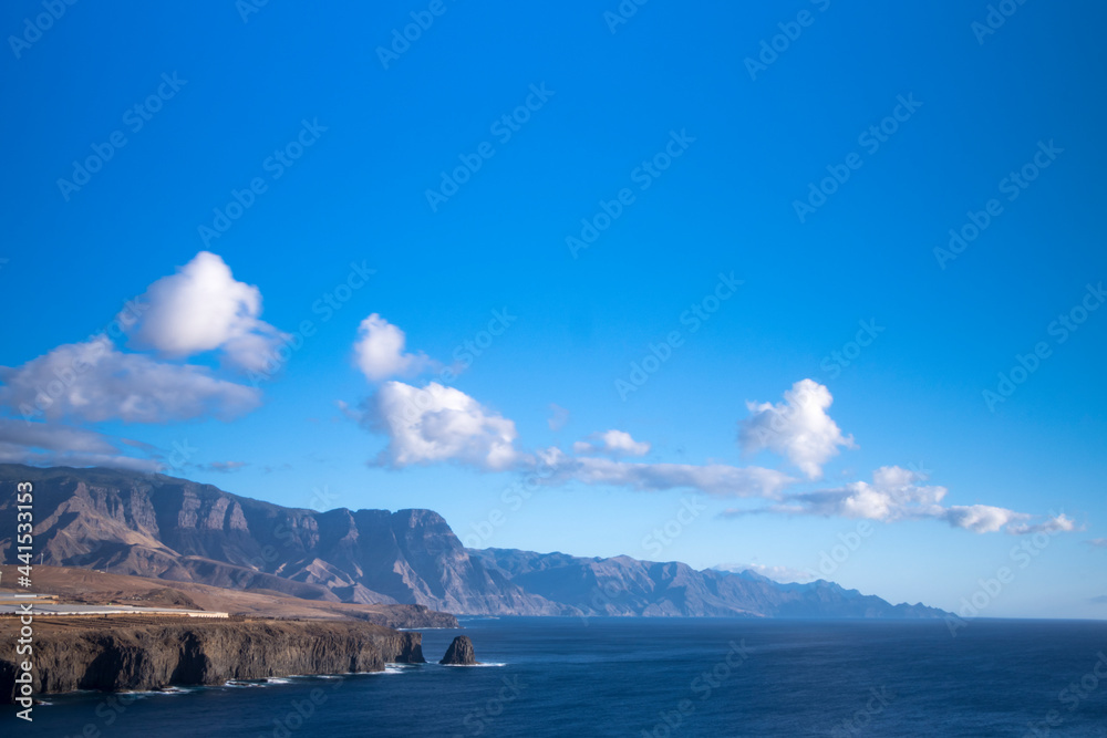 Paisaje de la costa norte de la isla de Gran Canaria, España Paisaje de la costa norte de la isla de Gran Canaria, España