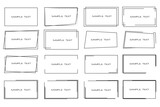 Rectangular black frames for your text. Backgrounds for tags, labels, cards.