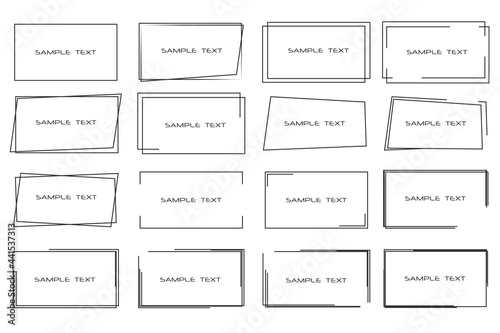 Rectangular black frames for your text. Backgrounds for tags, labels, cards.