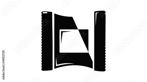 Wet wipes package icon animation simple best object on white