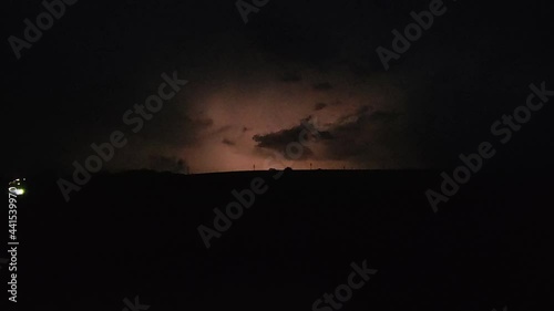 natural disaster in the Czech Republic, Great storm in South Moravia, tornado, thunder, lightning, night storm, strong winds, Europe