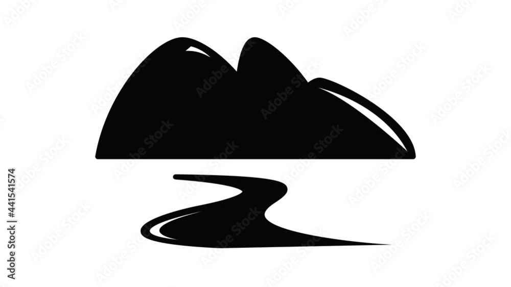 New gold mine icon animation simple best object on white New gold mine icon animation simple best object on white