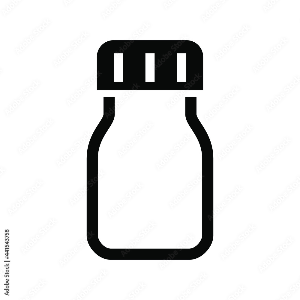 Obraz premium Bottle icon vector graphic illustration