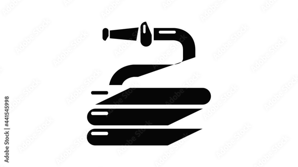 Garden watering hose icon animation simple best object on white Garden watering hose icon animation simple best object on white