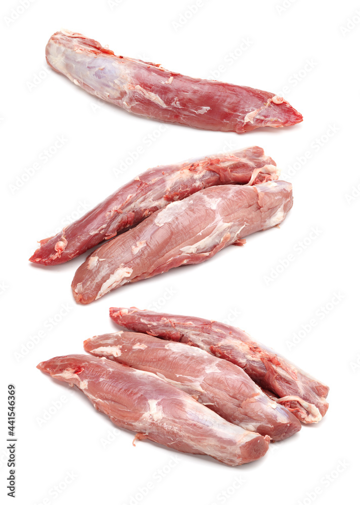 Pork Tenderloin on the white background Pork Tenderloin on the white background
