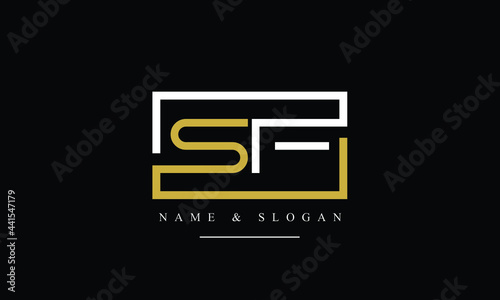 SF, FS, S, F abstract letters logo monogram
