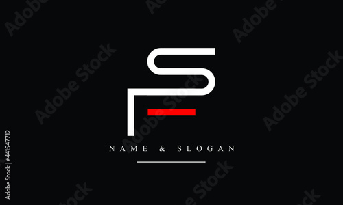 SF, FS, S, F abstract letters logo monogram