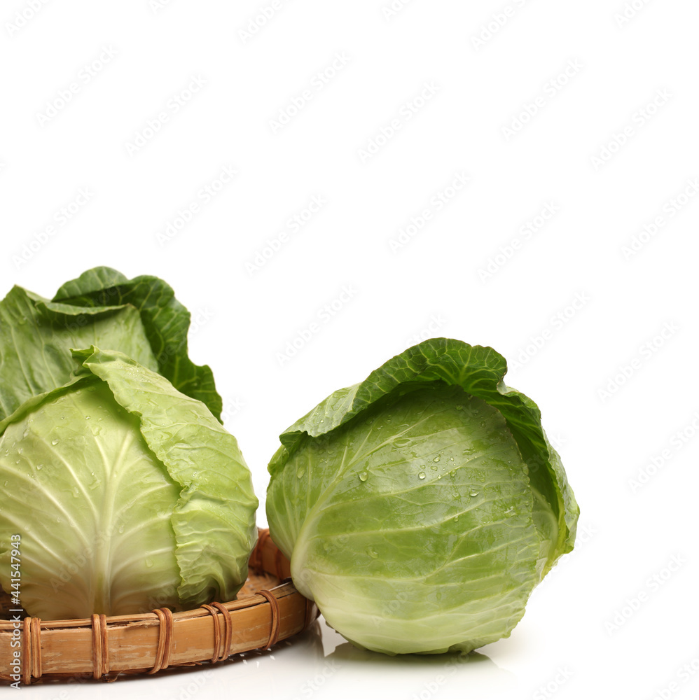 Obraz premium cabbage isolated on white background