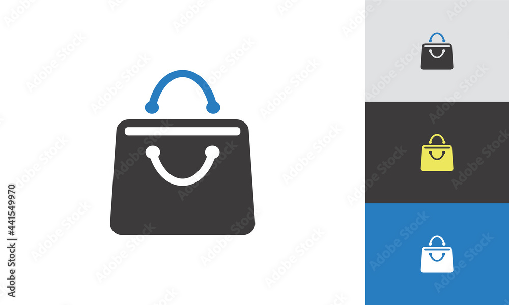 Shopping bag icon. E-commerce sign. Graph symbol for your website design, logo, app, UI
