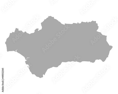 Karte von Andalusien