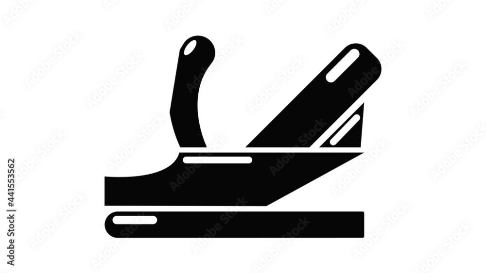 Plane icon animation simple best object on white Plane icon animation simple best object on white