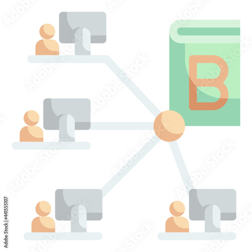 network flat icon