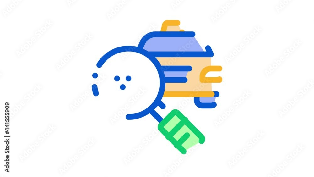 Taxi Search Online animated icon on white background Taxi Search Online animated icon on white background