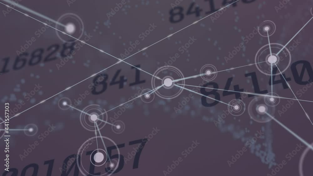 Animation of networks of connections over numbers changing Animation of networks of connections over numbers changing