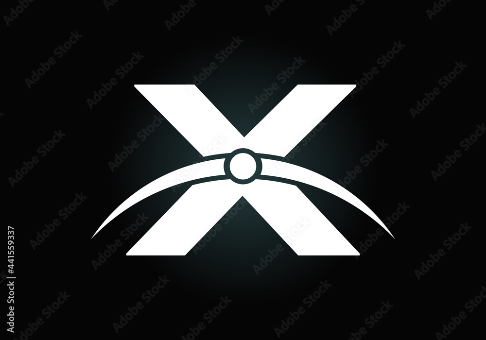 Initial X Letter Logo With Creative Modern Business Typography Vector Template. Earth's Atmosphere Logo Concept Initial X Letter Logo With Creative Modern Business Typography Vector Template. Earth's Atmosphere Logo Concept