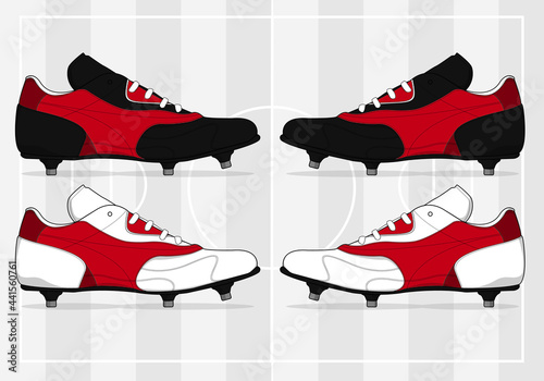 football jersey uniform shoes template set kit
