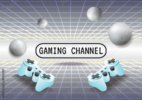 Game zone game icon background vector