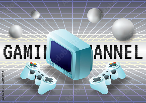 Game zone game icon background vector