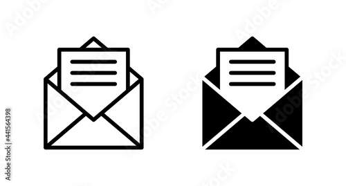 Mail icon vector, envelope icon for computer, web and mobile app 