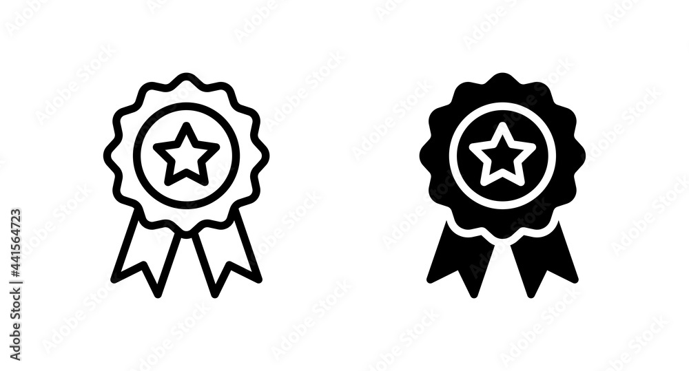 Medal icon vector for computer, web and mobile app