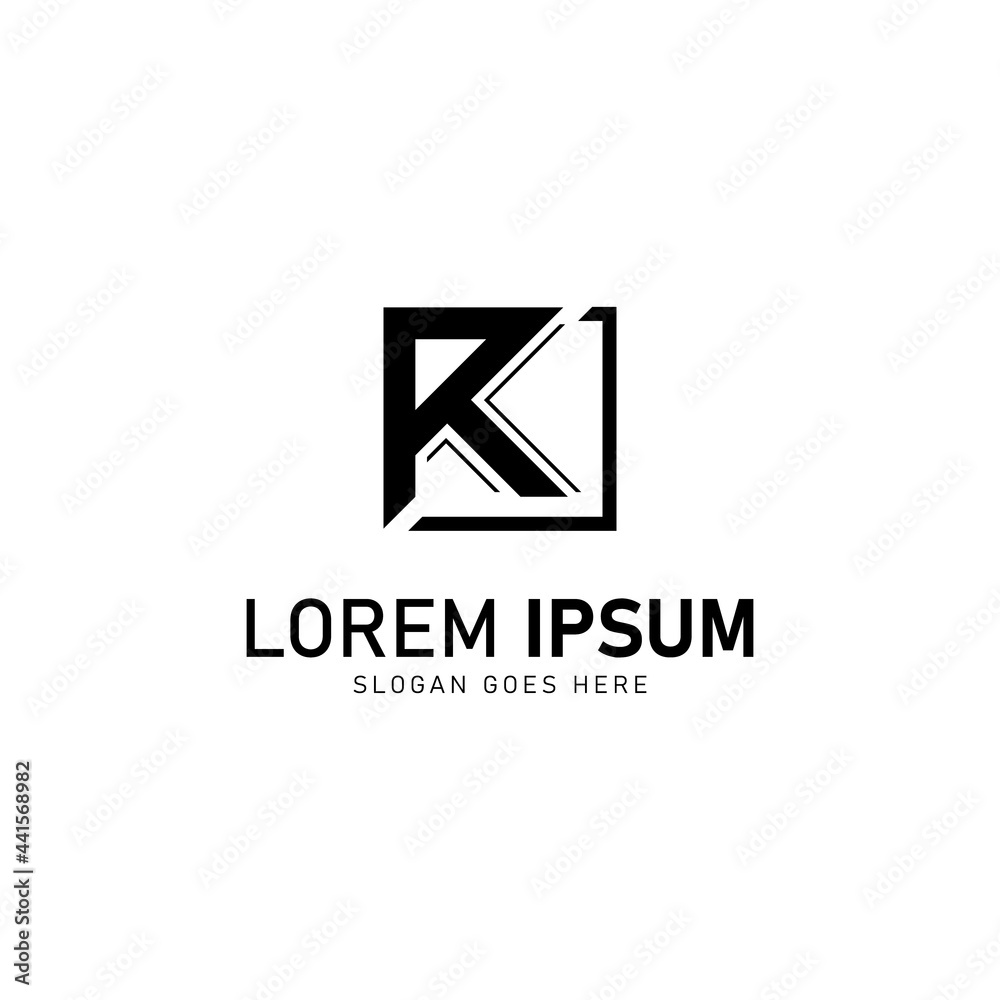 Initial letter mark r logo design vector isolated on white background Initial letter mark r logo design vector isolated on white background