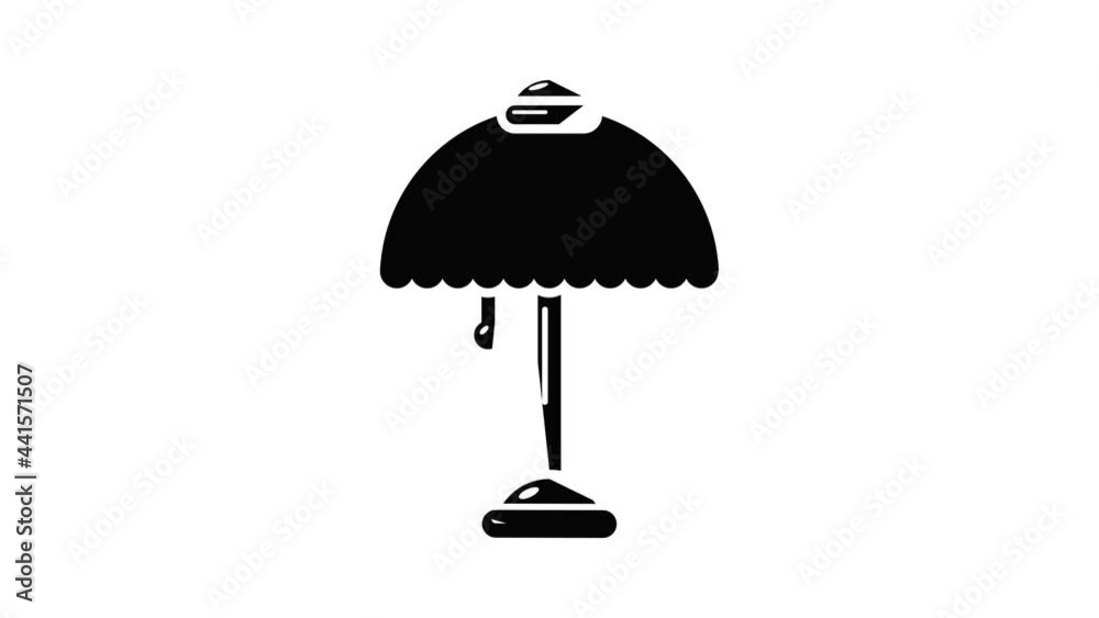 Night light icon animation simple best object on white