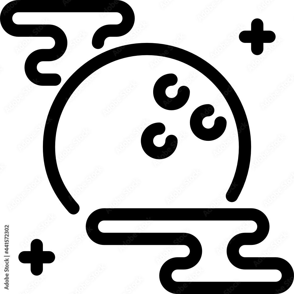 full moon outline icon full moon outline icon