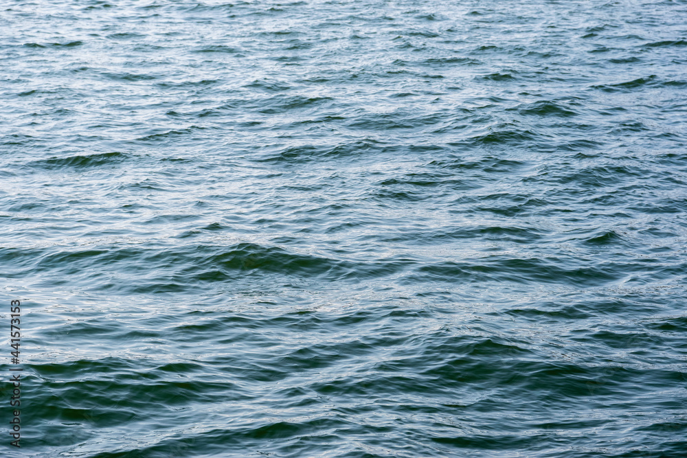 Fototapeta premium Blue sea surface as natural background.