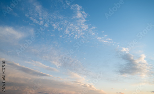 Blue sky with clouds. Nature background. © Vladimir Arndt