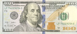 100 dollar banknote USA money