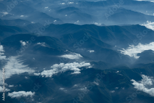Gebirge über Süd Korea 