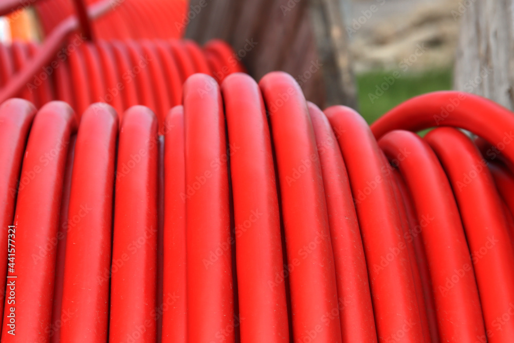 plastic tubes to be able to lay fiberglass for fast internet underground