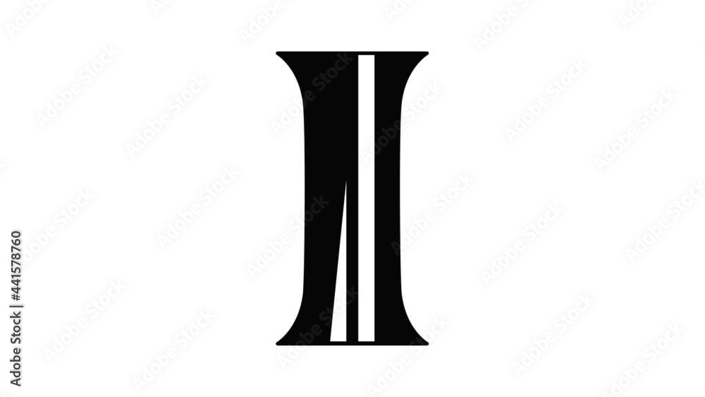 Double solidicon animation simple best object on white Double solidicon animation simple best object on white