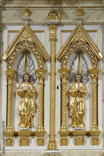 Tabernacle on the main altar in the parish church of the Holy Trinity in Donja Stubica, Croatia photo