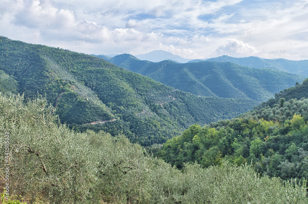 Montagnes de Ligurie, Italie