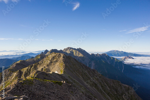 夏の穂高連峰