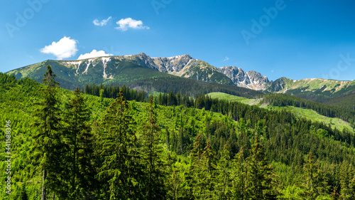 Low Tatras mountains from Janska valley, Slovakia photo