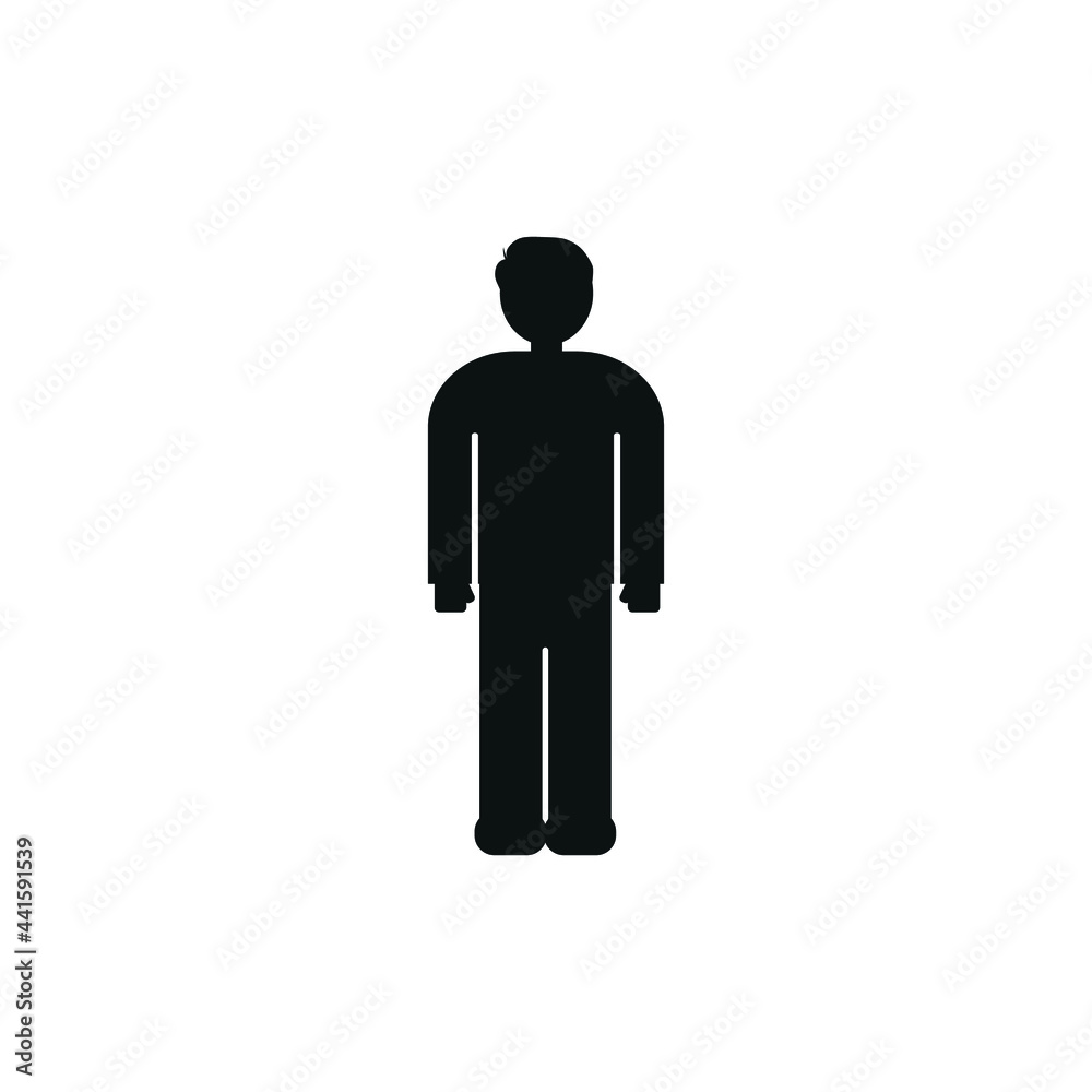 Man icon on white background Man icon on white background