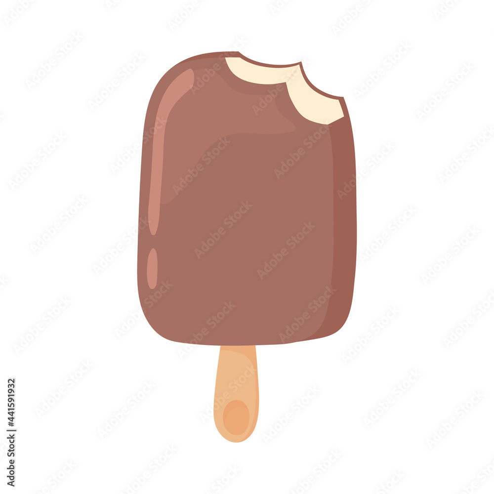 ice cream bitten ice cream bitten