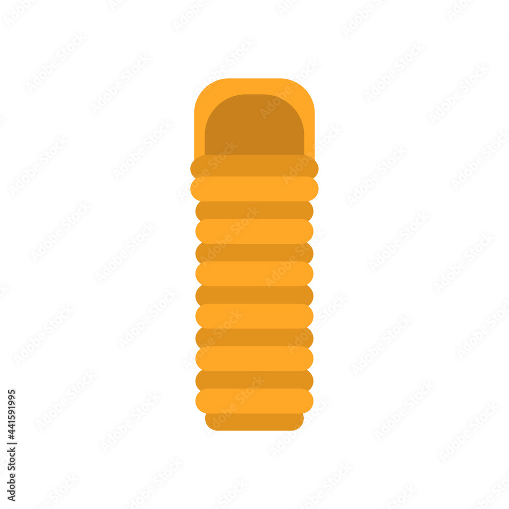 Sleeping bag icon on white background