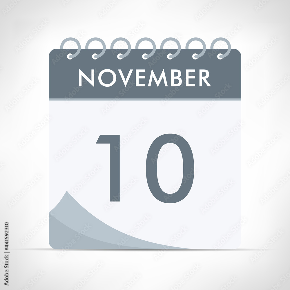 November 10 - Calendar Icon November 10 - Calendar Icon