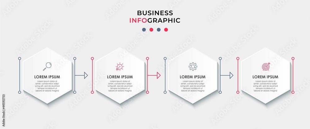 Business Infographic design template Vector with icons and 4 options or steps. Can be used for process diagram, presentations, workflow layout, banner, flow chart, info graph Business Infographic design template Vector with icons and 4 options or steps. Can be used for process diagram, presentations, workflow layout, banner, flow chart, info graph