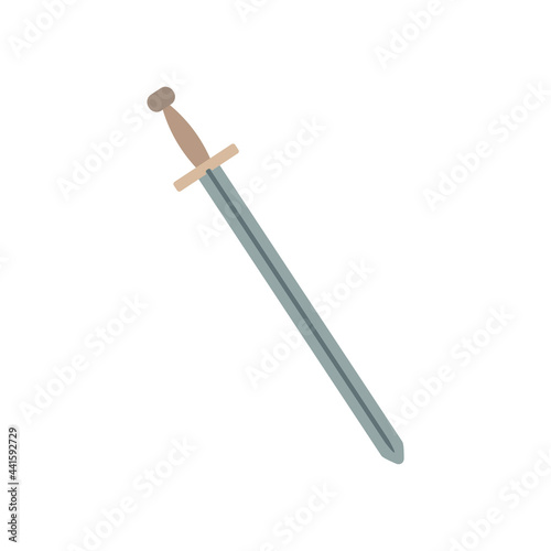 Icon on white background sword of ancient greece