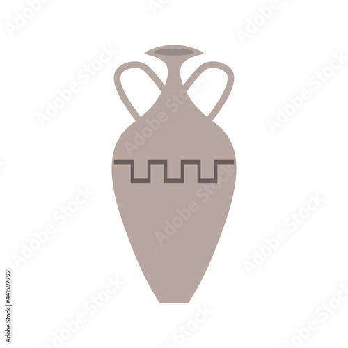 Icon on white background amphora of ancient greece