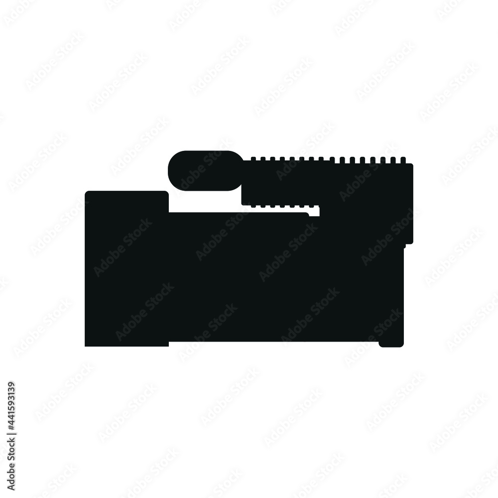 Air compressor icon on white background